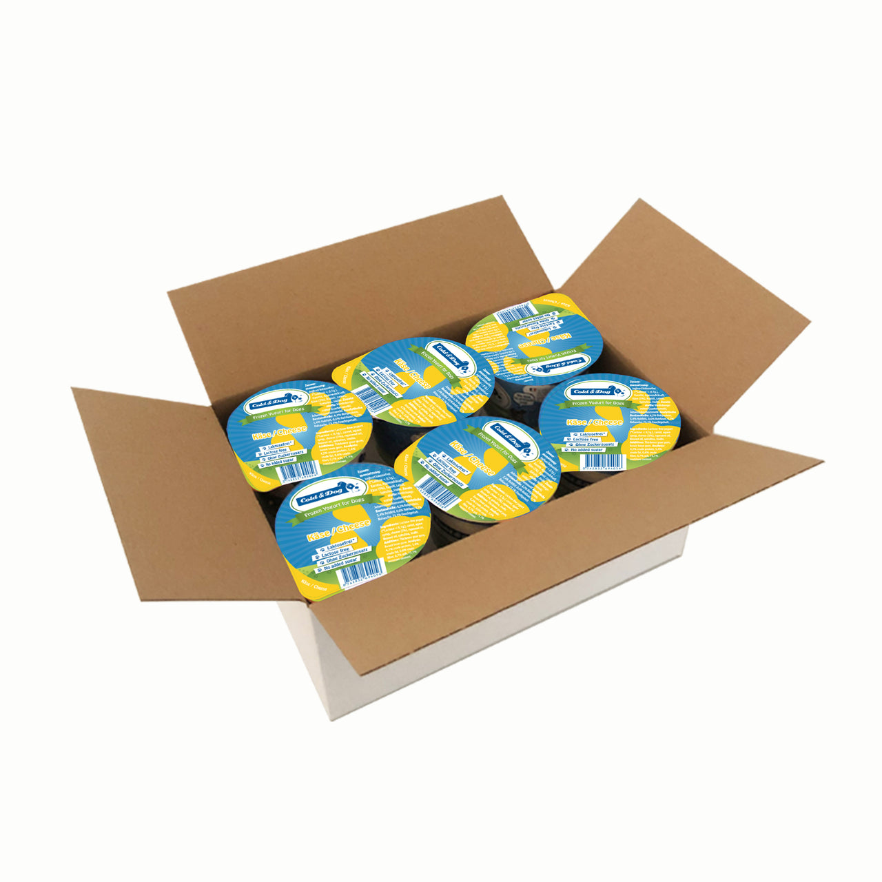 12x Hundeeis der herzhafte Käsetraum 90ml